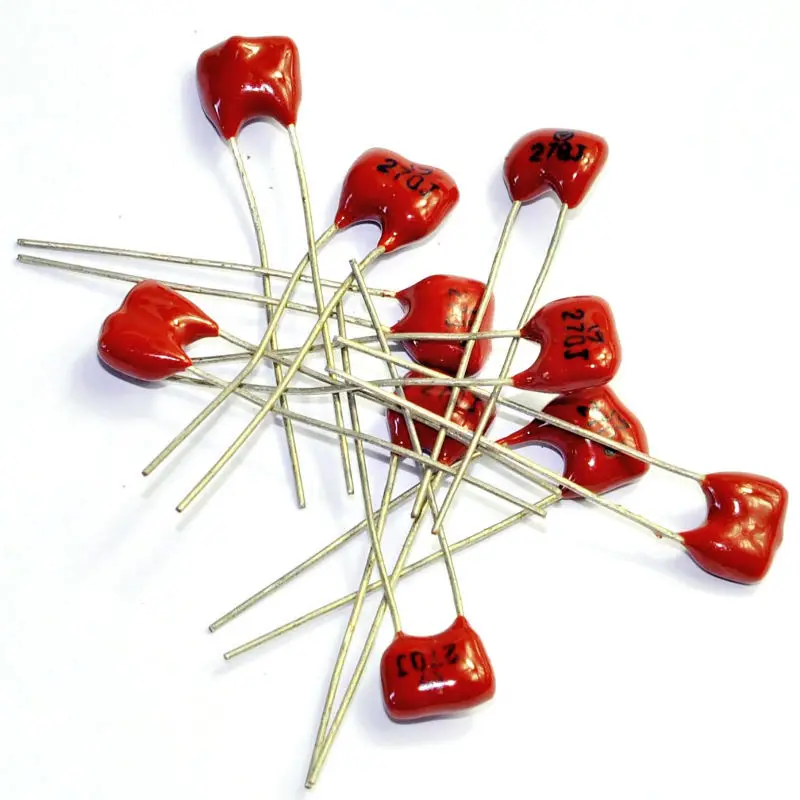 Оптом и в розницу новый конденсатор для гитары 50 шт. серебряная слюда 100pF 500 В А