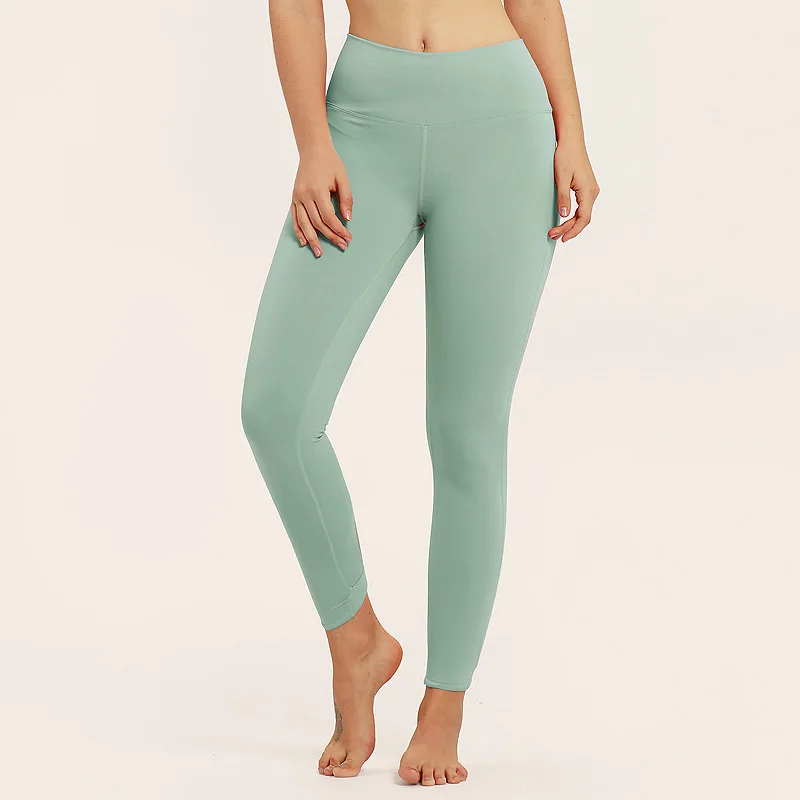 Women High Waist Gym Leggings Sport Fitness Yoga Pants Quick Drying Hip Up Sports Tights Woman Push Up Elastic Seamless Leggings