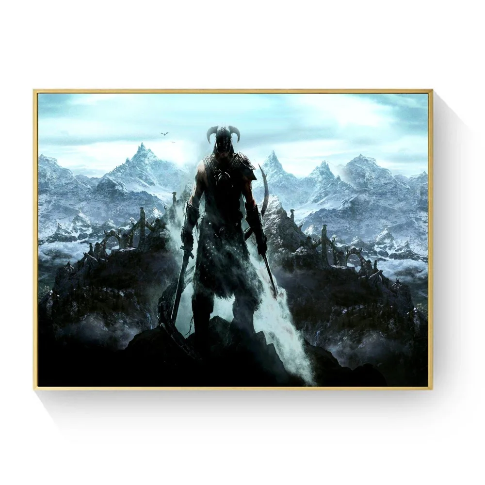 Skyrim The Elder Scrolls игра холст Художественная живопись плакаты и принты для гостиной Настенная картина домашний Декор без рамки Quadro