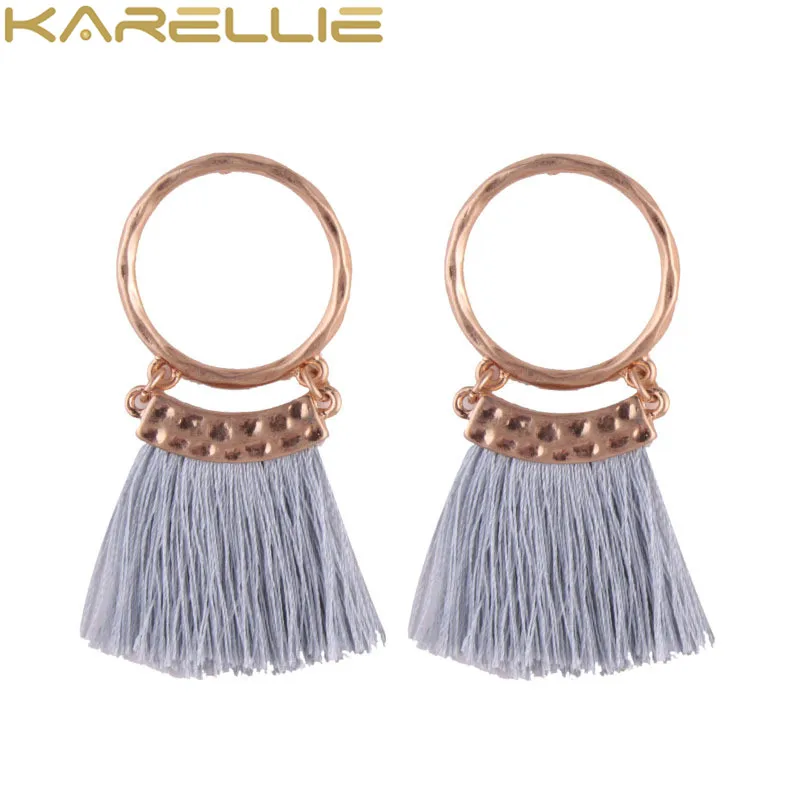KARELLIE New Arrival Vintage Tassel Dangle Earrings Alloy Round Women Wedding Drop Wholesale Charm | Украшения и аксессуары