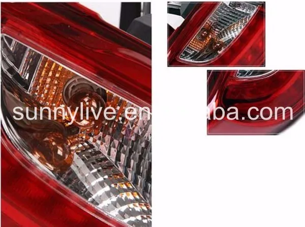 Для hyundai Santa Fe светодиодный задний светильник для hyundai 2007-2012 год красный белый цвет LF