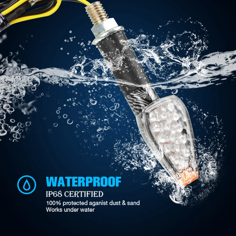 Указатели поворота для мотоцикла 12 светодиодов указатели Honda CBR 600 954 1000 RR Suzuki GSXR 750