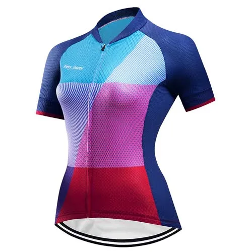 COLOR 18 Женская летняя одежда для велоспорта,, костюм для триатлона, mtb, велосипед, короткий рукав, комплект одежды для велоспорта, комплект из Джерси, облегающий костюм, женская рубашка - Цвет: COLOR 18