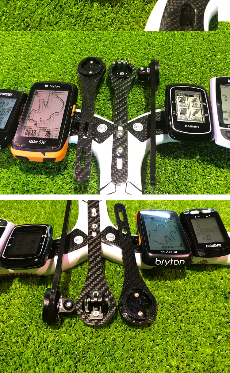 Велосипедное крепление для компьютера карбоновое на руль велосипеда Garmin caeye Bryton