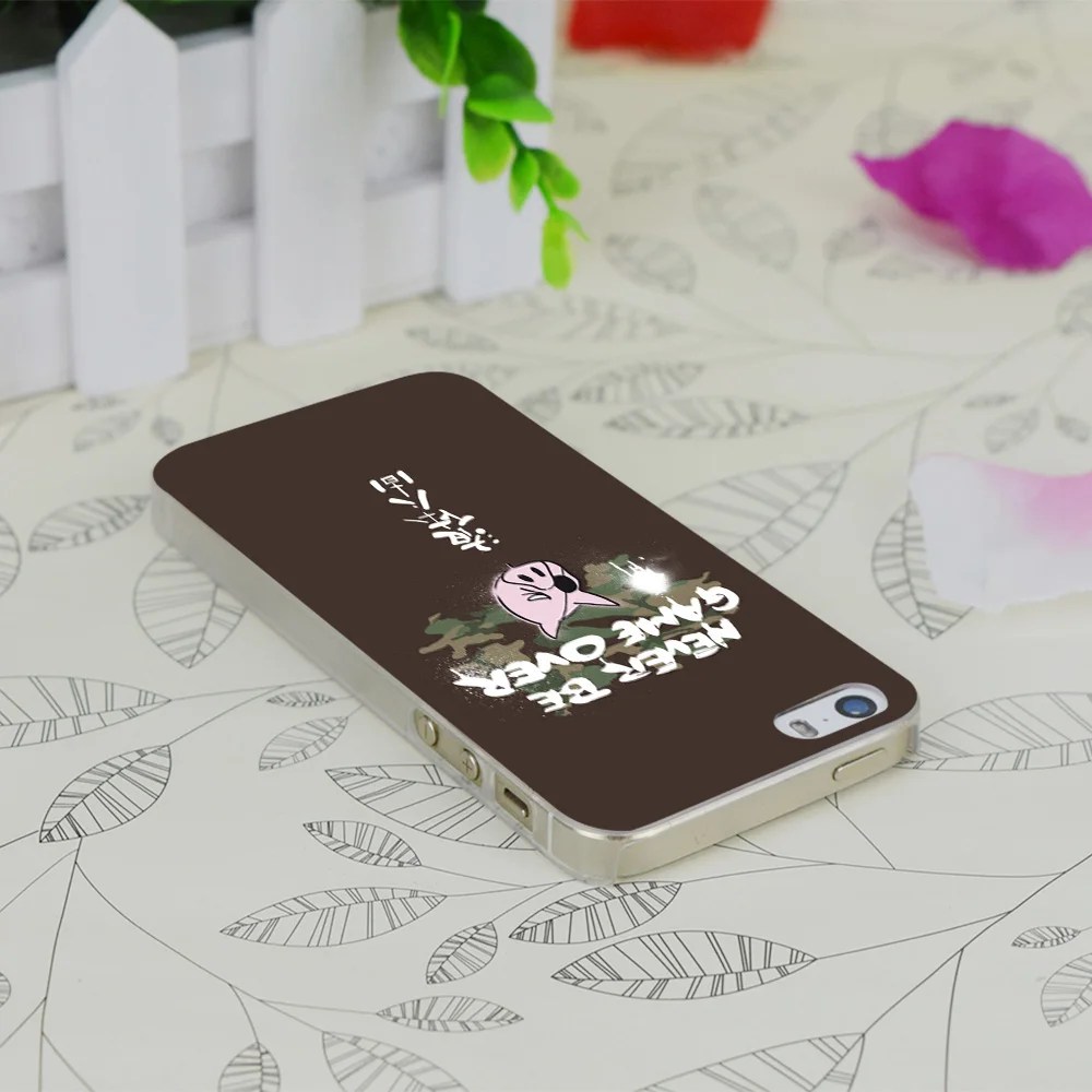 C0679 Never Be Game Over Transparent Hard Thin Case Skin Cover For Apple IPhone 4 4S 4G 5 5G 5S SE 5C 6 6S Plus |