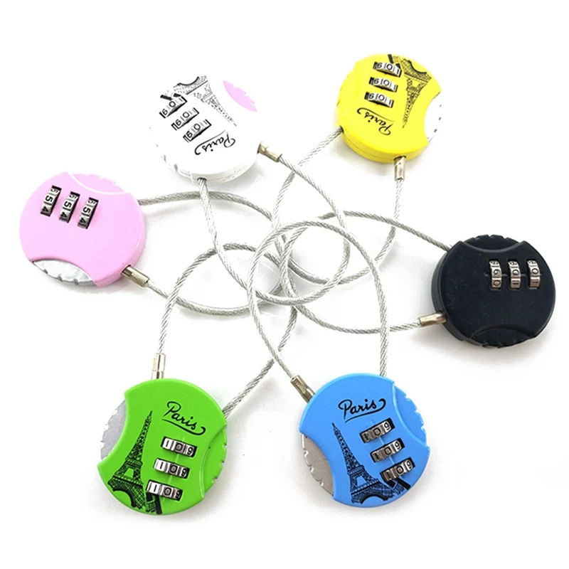 Замок Комбинации замки 3 цифры пароль чернил сброса безопасности кодовый замок