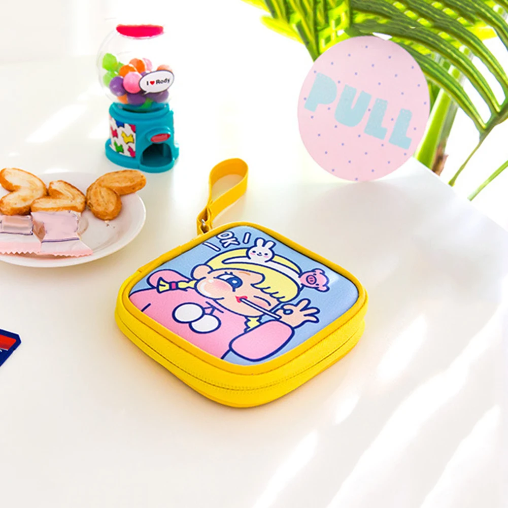 Зарядный кабель сумка для хранения милые Мультяшные наушники студенческий