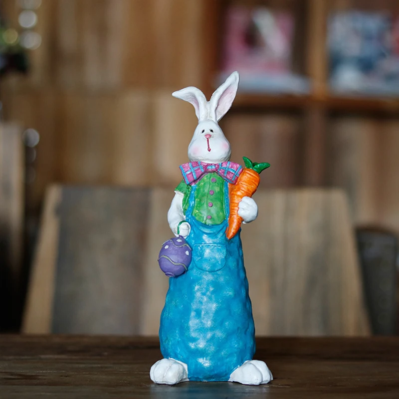 Милый кролик украшение дома аксессуары фигурки мультяшный миниатюрная модель
