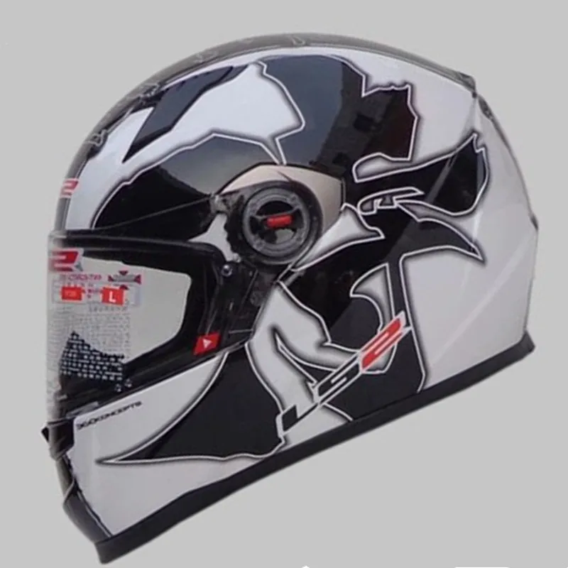 LS2 FF358 Полнолицевой мотоциклетный шлем Casco Moto Man LS2 шлем со съемной и моющейся внутренней накладкой capacete LS2 утвержденный ECE - Цвет: 37