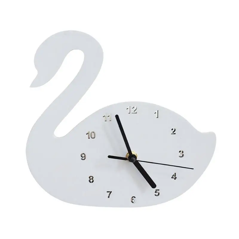 AIHOME розовые/серые/бежевые настенные часы дизайн мода Лебедь гостиная спальня