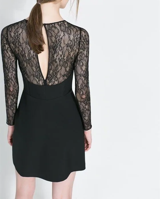 Кружевное платье с баской и цветочным принтом Vestidos сексуальное короткое