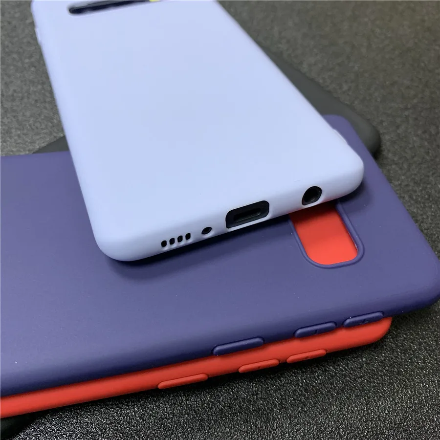 Матовый чехол карамельного цвета из ТПУ для Samsung Galaxy S10 Plus S10e S8 S9 Note 9 8 5 A7 2018 M10 M20 S7edge