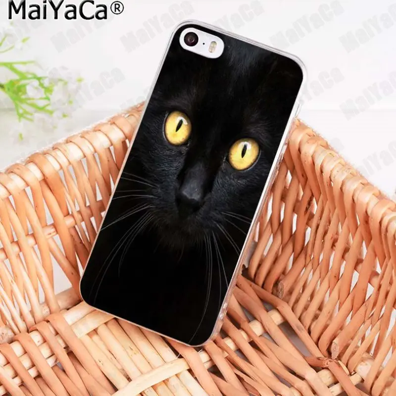 MaiYaCa Черный кот глазящий глаз в продаже! Роскошный классный чехол для телефона iPhone 11 pro 8 7 6 6S Plus X 5 5S SE XR XS MAX - Цвет: 3