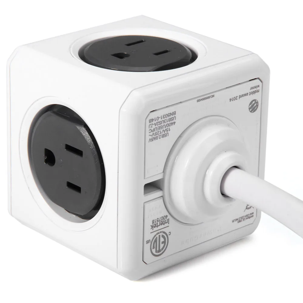 2018 Новый Allocacoc MagicCube дизайн в форме Расширенный разъем питания США Plug 4 розетки
