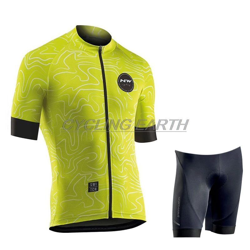 10 Northwave велосипедные наборы гоночная одежда Летний Быстросохнущий MTB трикотажный комплект для велоспорта с коротким рукавом Профессиональный NW спортивная одежда - Цвет: 10