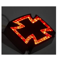 motorcycle accessories motorbike iron cross medal led taillight scooter black brake tail lights motorcycle modified tail lights