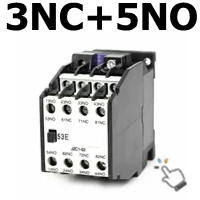 35 мм din-рейку контакторы 4NO 4NC 24 V 36 V 110 V 220 V 380 V 50Hz катушка вольт Примечание 10A моторный накопитель переменного тока контактор стартер реле JZC1-44