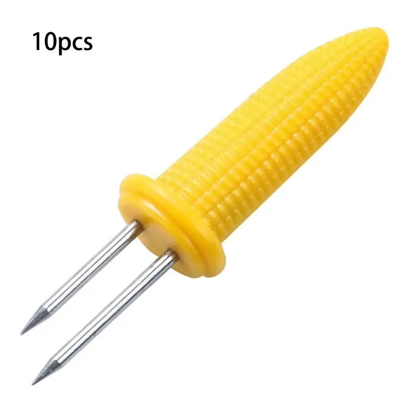 Набор держателей для Кукуруза в початках 10 шт. шампуров барбекю двойной зубец