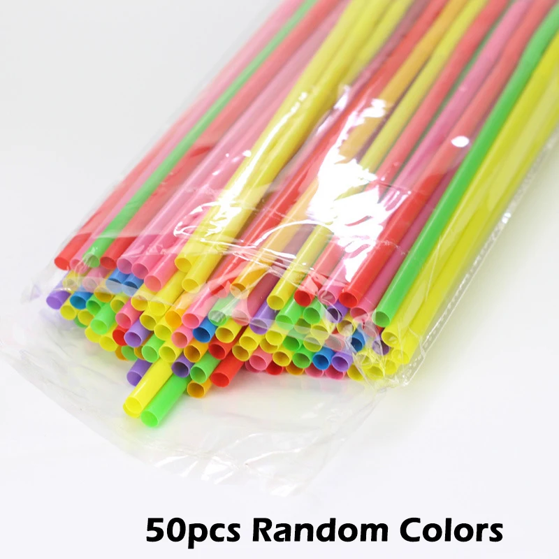 50pcs no bag 100 шт./компл. DIY креативная Складная Art соломенная Еда Класс питьевой соломы PP более изогнутые соломинки для дома Вечерние аксессуары - Цвет: 50pcs no bag