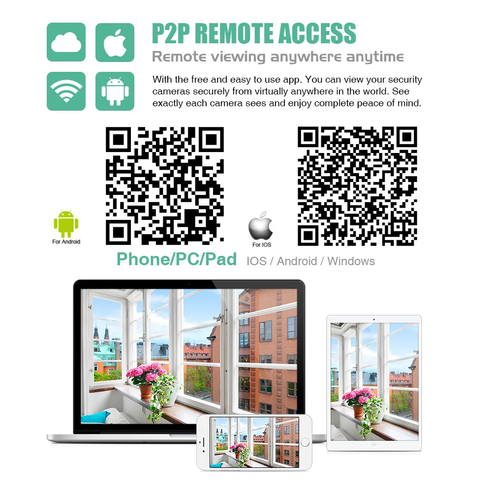 KERUI Full HD 1080P wifi Водонепроницаемая цилиндрическая ip-камера P2P в режиме реального времени, беспроводная наружная камера наблюдения для домашней безопасности
