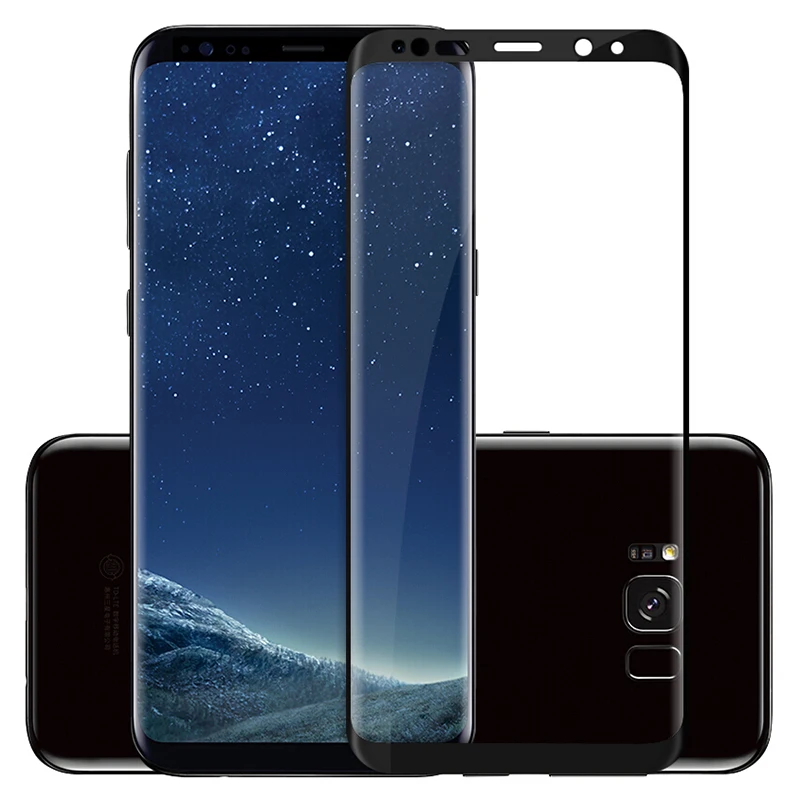 3D изогнутое прозрачное закаленное стекло для защиты экрана Samsung S8 Plus Note 8|Защитные