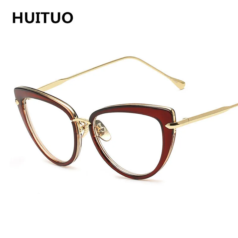 HUITUO новые европейские и американские трендовые ретро оптические очки кошачий