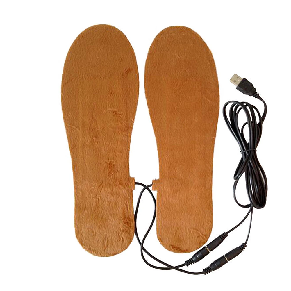 1 пара USB стельки с электрическим подогревом подошвы для обуви Зимняя обувь