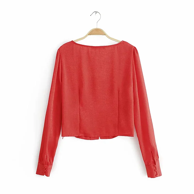 Летняя женская футболка Boho хлопковая рубашка с квадратным воротником и