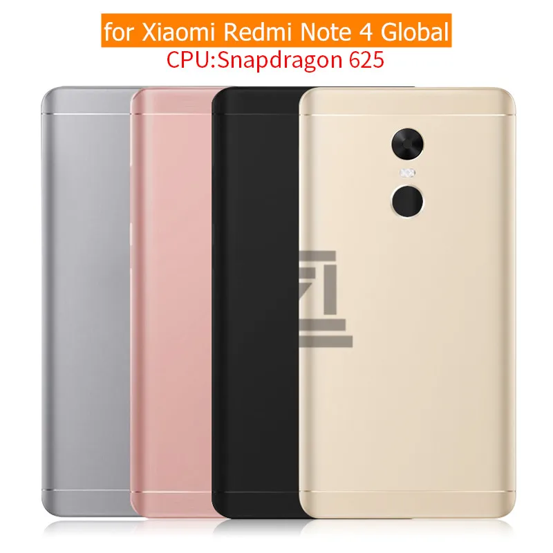 Для Xiaomi Redmi Note 4 глобальная Версия задняя крышка аккумулятора Металлическая