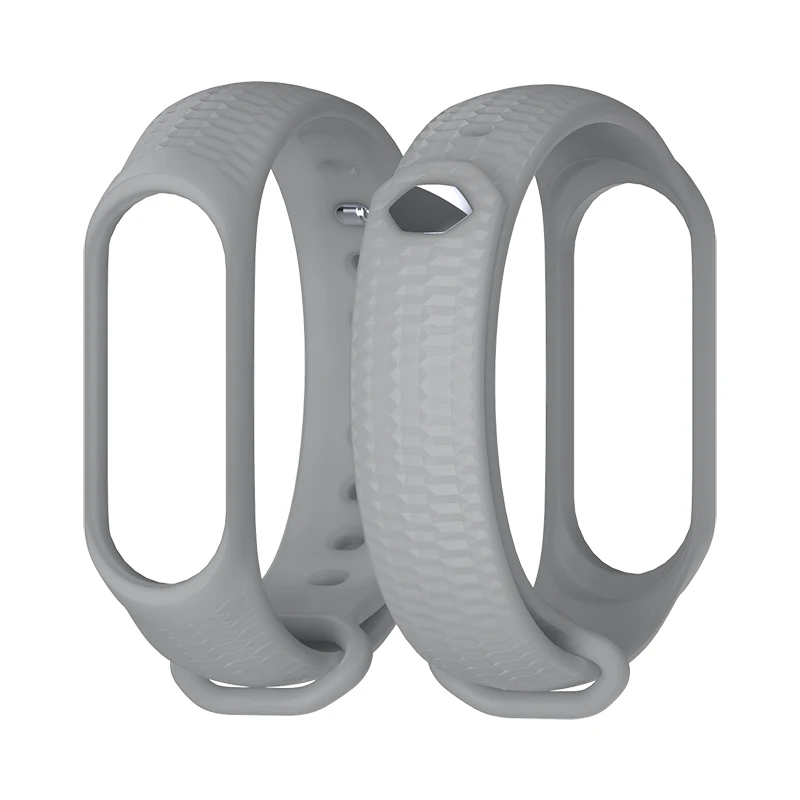 Mi jobs mi Band 4 ремешок силиконовый ремешок на запястье для Xiaomi mi Band 3 4 аксессуары mi band 3 умные браслеты браслет mi band 4 ремешок - Цвет: Grey