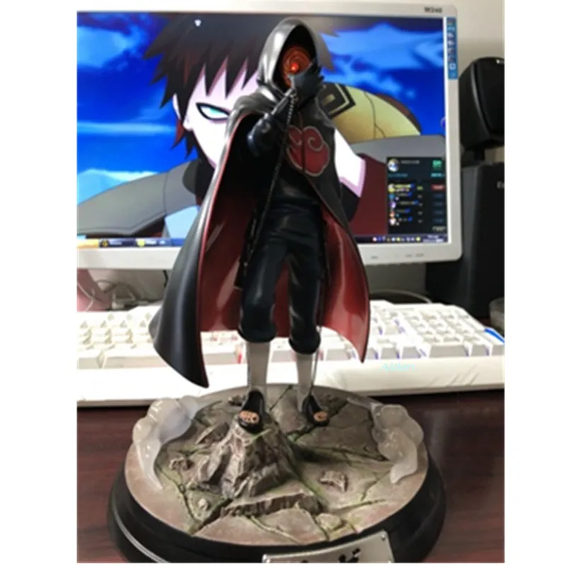 1" Наруто статуя Учиха Обито бюст Tobi Полный Портрет с светодиодный светильник GK фигурка Коллекционная модель игрушки 26 см B1376
