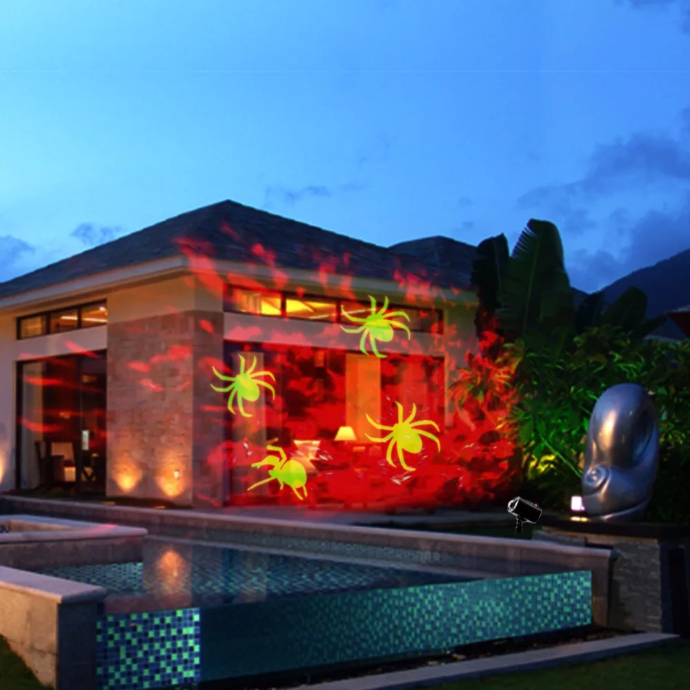 8 Вт новый водонепроницаемый Светодиодный проекционный светильник с красным