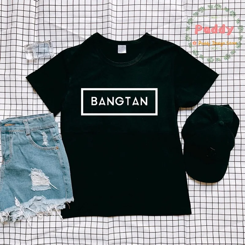 Модная футболка OKOUFEN Tumblr BANGTAN крутая уличная одежда хипстерская с круглым вырезом