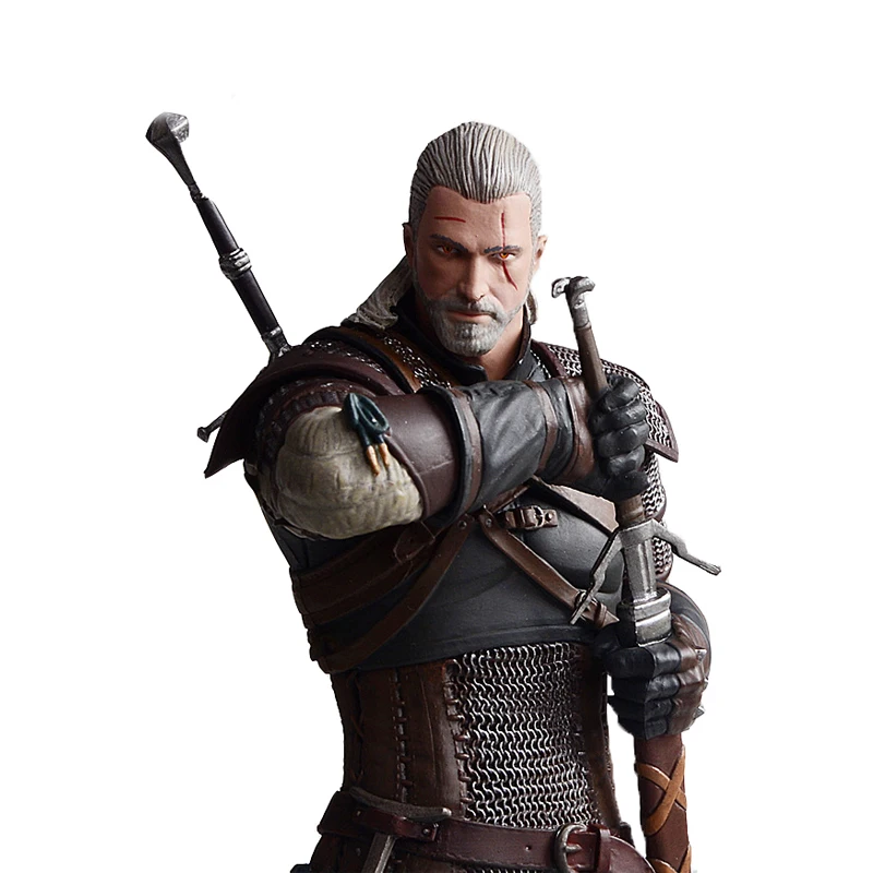 Ведьмак 3 Дикая Охота: Геральт рисунок Темная лошадка Deluxe игра pvc фигурка