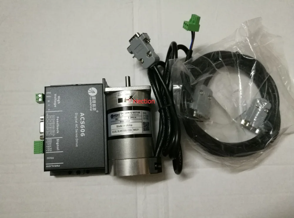 Новый бесщеточный сервопривод Leadshine 90 Вт ACS606 и двигатель BLM57090 -1000 работает 24 В