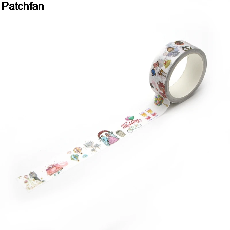 Patchfan Свадебная тема смешной DIY Скрапбукинг клейкая бумага Васи маскирующая лента