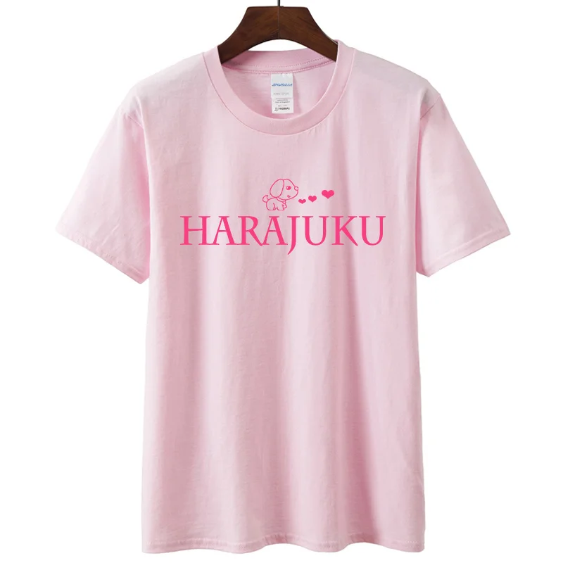 Harajuku Милая стильная длинная футболка с рисунком собаки женская одежда весна 2019