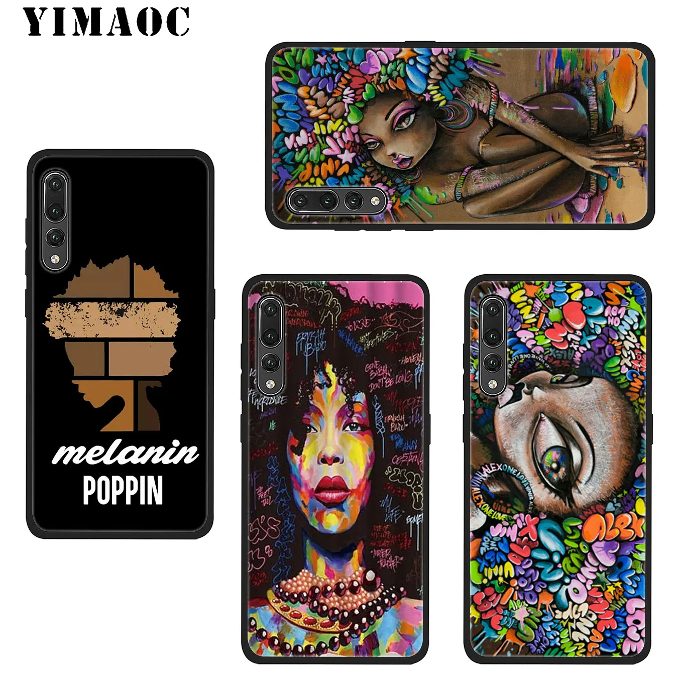 YIMAOC 2bunz Melanin Poppin Aba афро девушки тонкий мягкий чехол для телефона Huawei Mate 30 20 10 Pro Lite