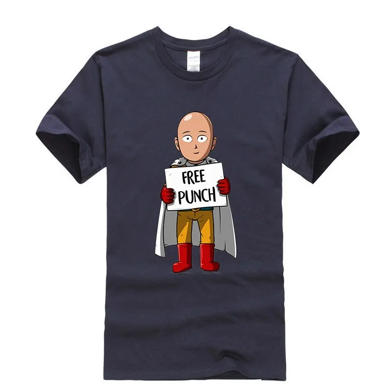 2019 новая футболка с принтом One Punch Man Saitama Thsirt большой размер японский мультфильм