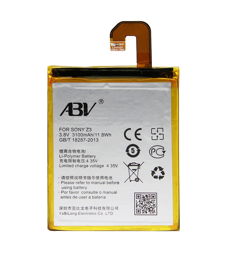 Оригинальный ABV сменный аккумулятор LIS1558ERPC Аккумулятор для sony Z3 L55T L55U D6653 D6633 D6643