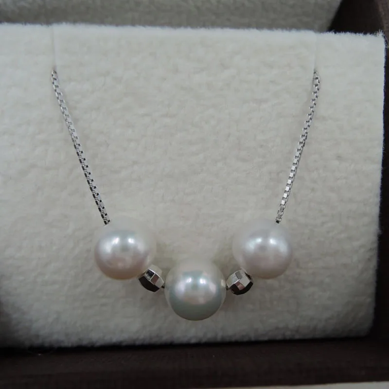 100% натуральный пресноводный жемчуг ожерелье-хорошее качество | Украшения и