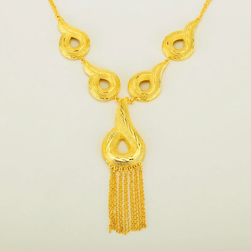 Набор эфиопских ювелирных украшений золотого цвета наборы для