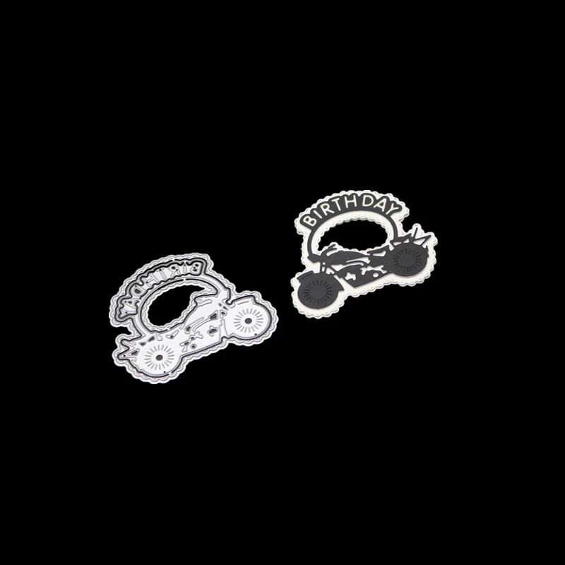 Мотоцикл день рождения металлические штампы трафареты для DIY Скрапбукинг альбом