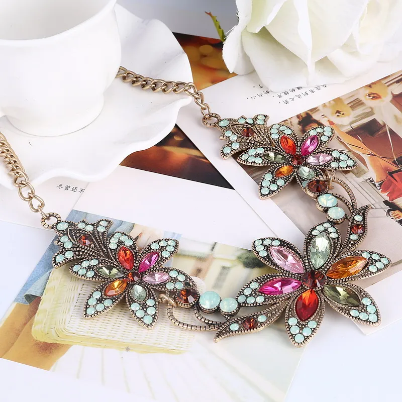 Женские массивные ожерелья чокер новинка 2020 модные хрустальные стразы