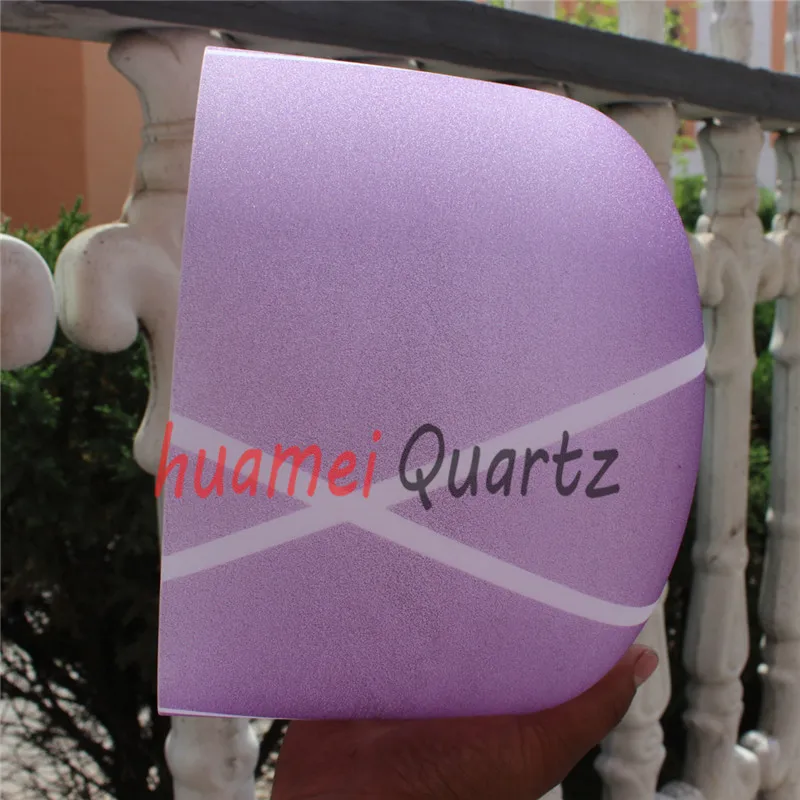 Чакра с матовой кварцевой хрустальной чашей в цветную полоску 11 дюймов|bowl singing|bowl