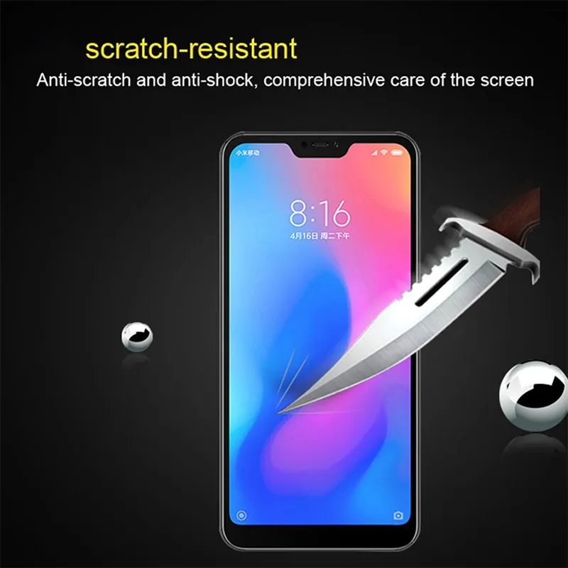 2pcs Protective Glass Redmi Note 7 Screen Protector For Xiaomi 6 Pro Tempered Glas Xiomi 6A Note7 Note6pro Film | Мобильные телефоны
