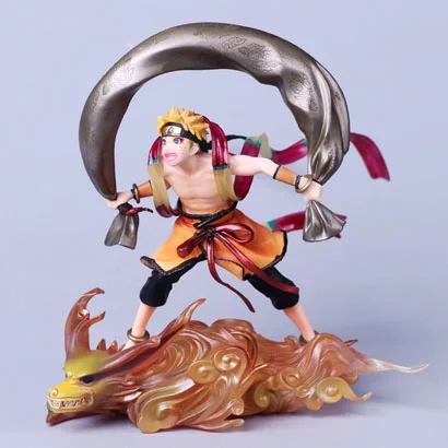 no colorful box Новинка ПВХ G.E.M Remix Fujin Naruto Raijin Sasuke фигурка аниме статуи Наруто Модель игрушка подарок для мальчика коллекционные вещи - Цвет: no colorful box