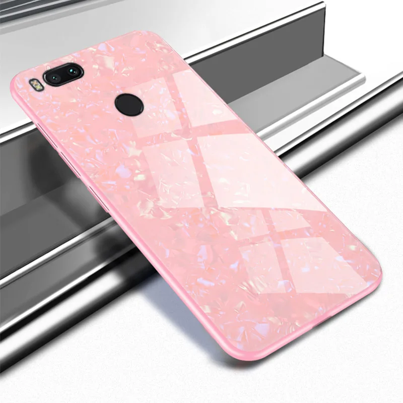 YueTuo Bling glass marble case for huawei y9 2019 3d luxury original shell phone hard back cover coque black protective etui |
