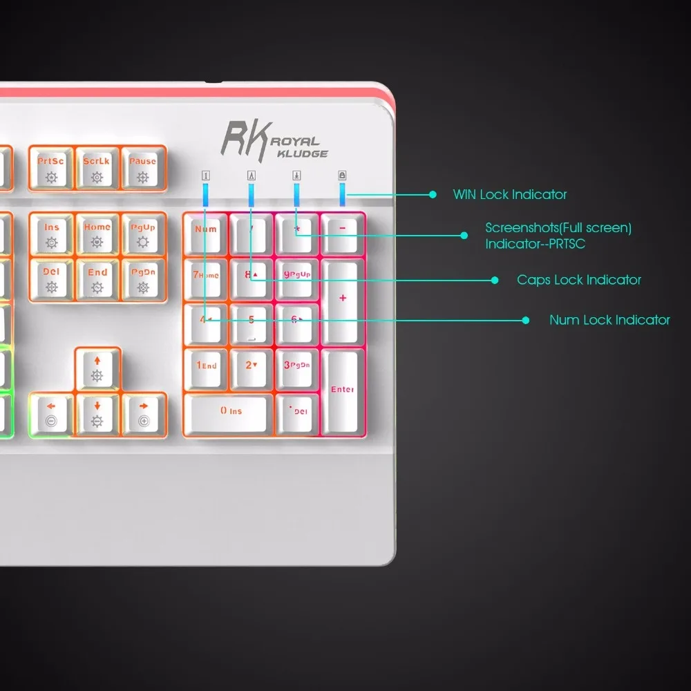 РК Pro104 RGB Gaming Keyboard anti ореолы подсветкой механическая клавиатура для Gamer компьютер