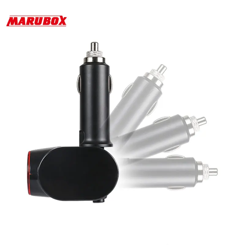 Marubox M10 Разветвитель прикуривателя 2 USB 3.1A регулировка угла наклона 3 гнезда